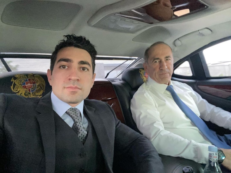 Роберт Кочарян и его сын Левон