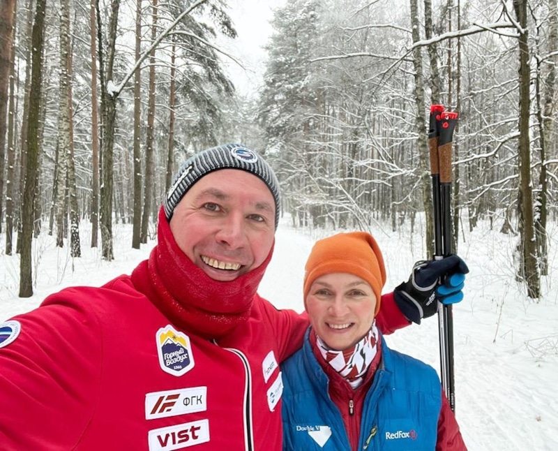 Станислав Поздняков с женой Станислав Поздняков с женой