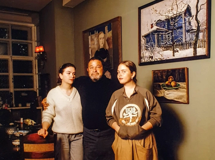 Дарья Семенова с отцом Юлианом Семеновым