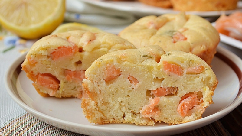 Маффины с семгой: праздничная закуска