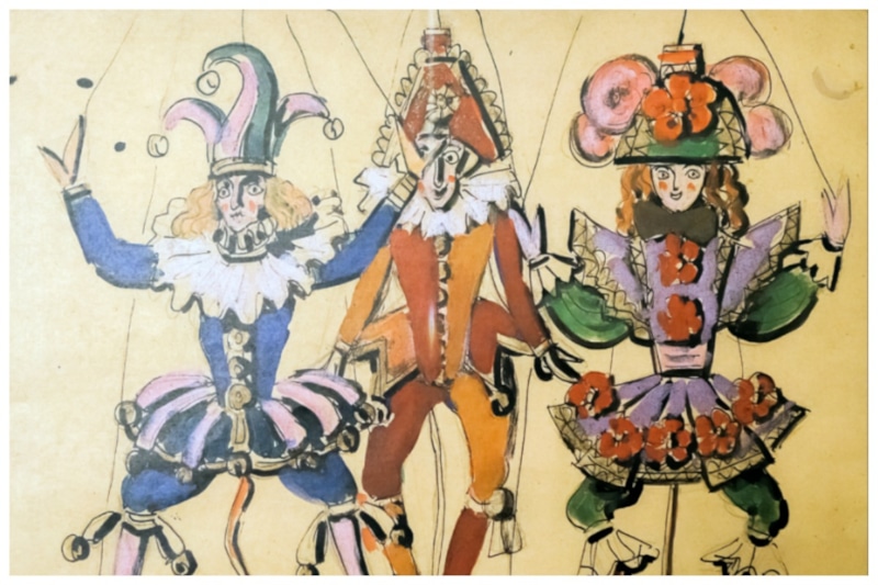 Эскизы костюмов кукол для балета Эскизы костюмов кукол для балета