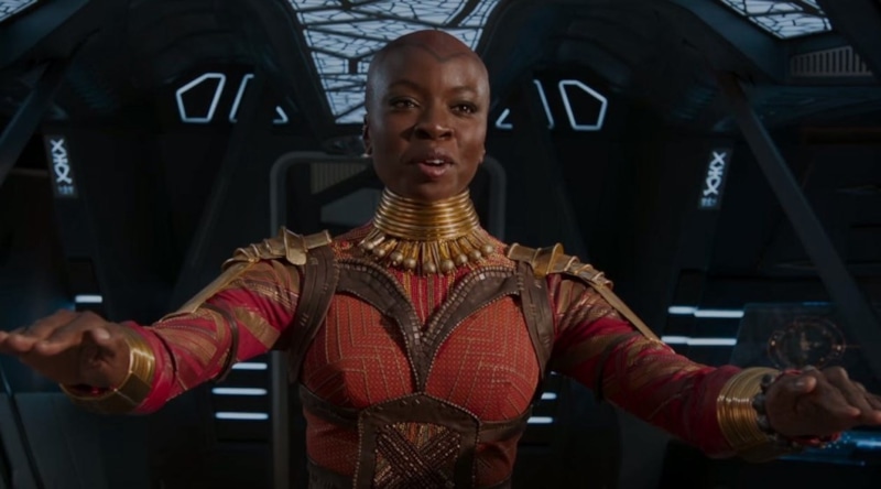 Данай Гурира в фильме «Черная Пантера»