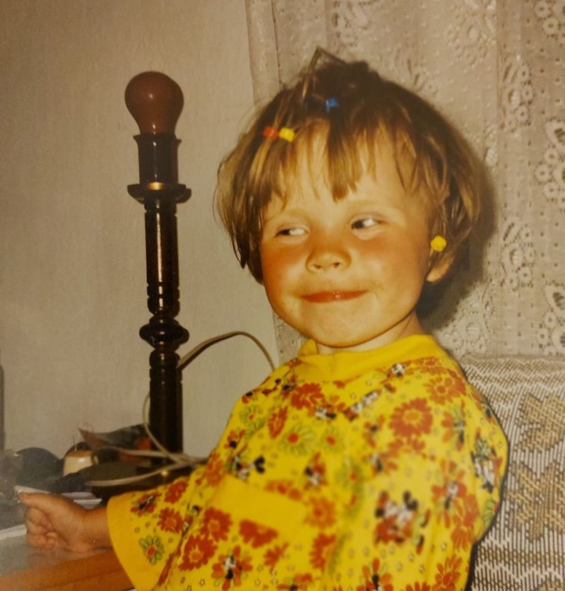 Оля Кекс в детстве
