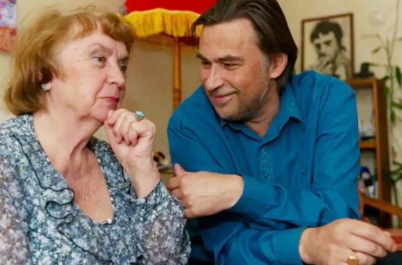 Сергей с экс-тещей и женой Ириной