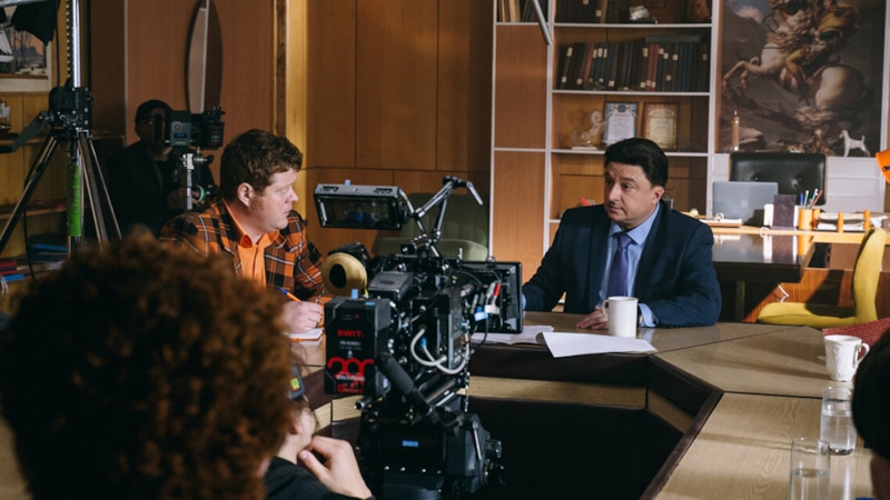 Зощенко (Александр Нестеров) и Белинский (Максим Лагашкин) в сериале «Очевидное невероятное» / Фото: Кинориум Зощенко (Александр Нестеров) и Белинский (Максим Лагашкин) в сериале «Очевидное невероятное» / Фото: Кинориум