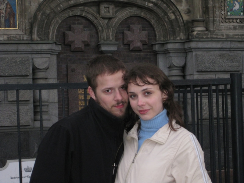 Евгений Никольский и жена Екатерина