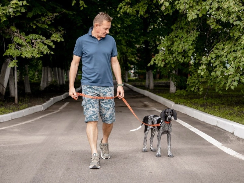 Роман Старовойт с собакой