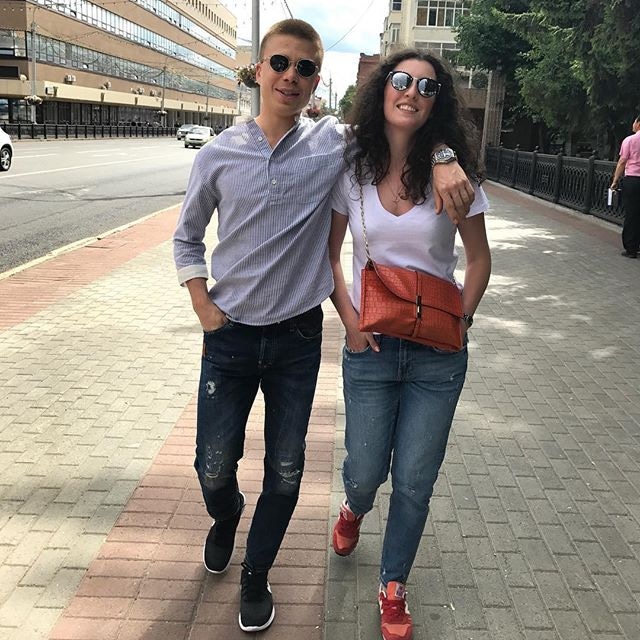 Семен Елистратов с женой