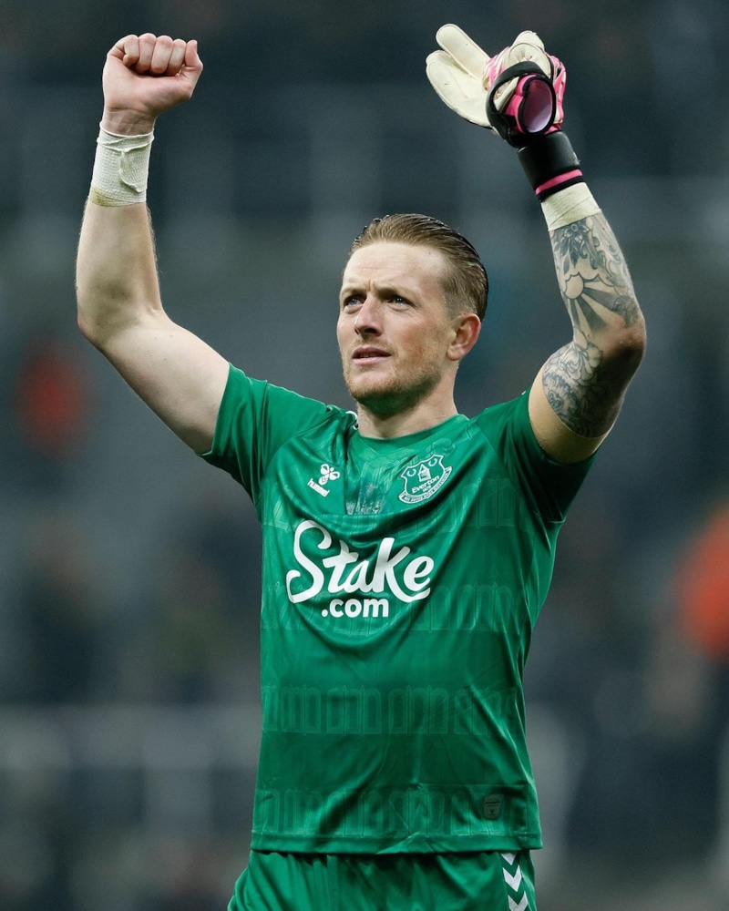 Вратарь клуба «Эвертон» Джордан Пикфорд