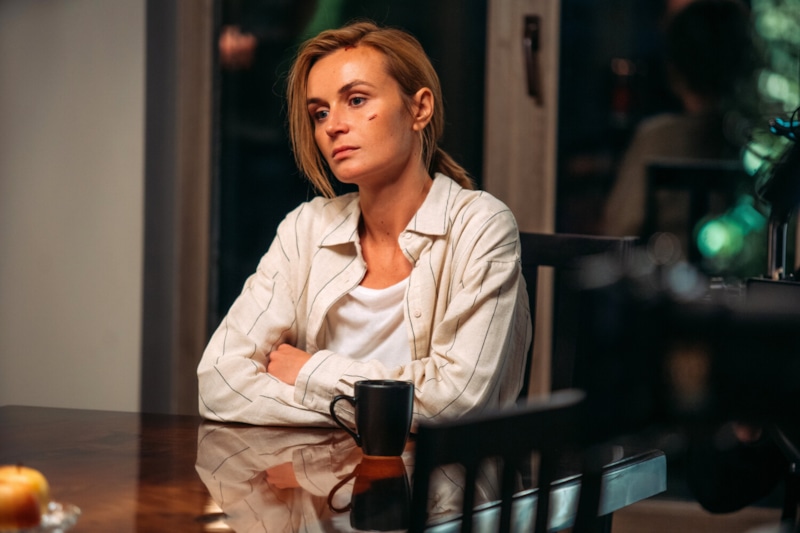 Полина Гагарина в образе Лены в сериале «Красные линии» / Фото: Кинориум