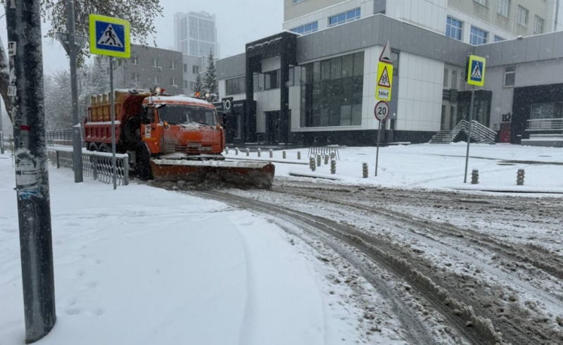 Снегопад в Свердловской области