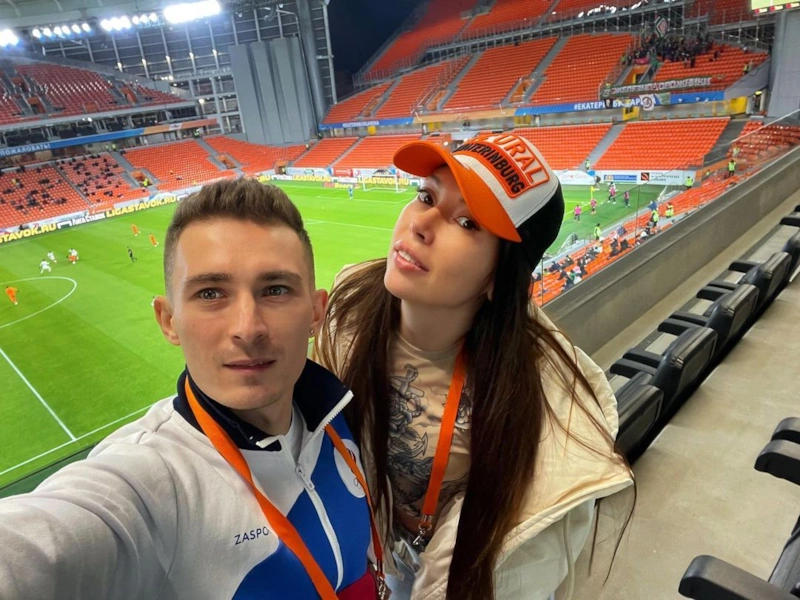 Давид Белявский с женой