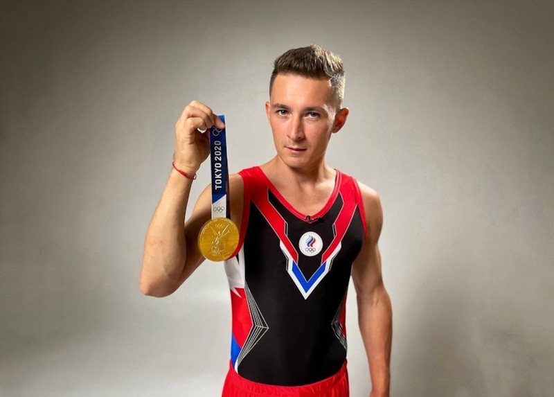 Давид Белявский и олимпийская медаль
