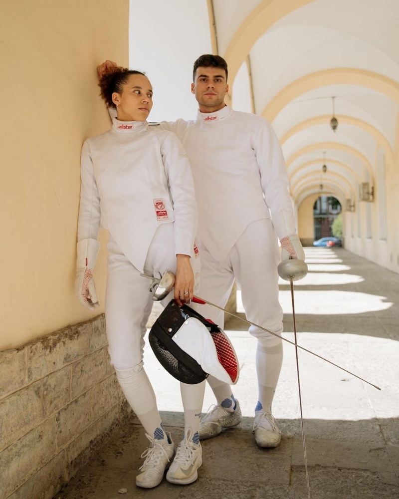 Шпажисты Милен Бавуге Хабимана и Артем Саркисян Шпажисты Милен Бавуге Хабимана и Артем Саркисян