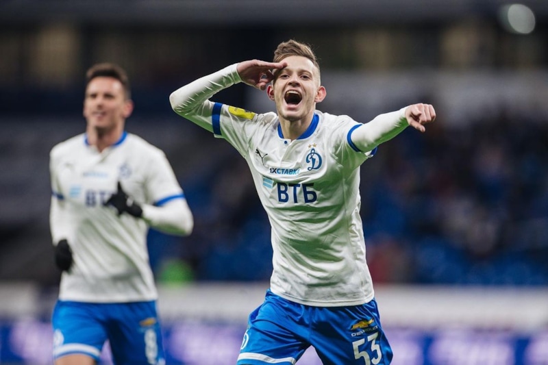 Себастьян Шиманьский в составе московского «Динамо»