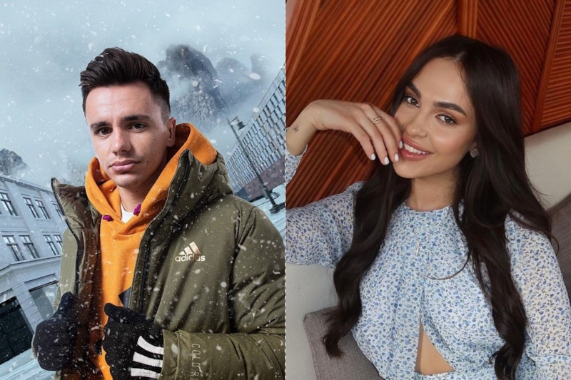 Николай Шапаренко и его девушка Кристина Шацких