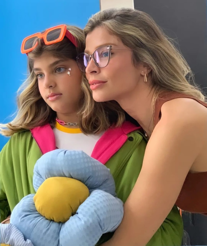 Граци Массафера с дочкой