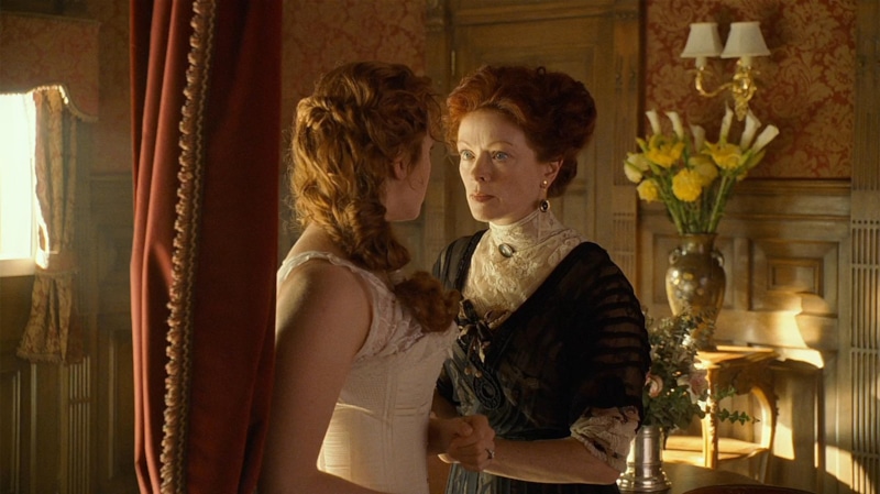 Фрэнсис Фишер в драме «Титаник» Фрэнсис Фишер в драме «Титаник»