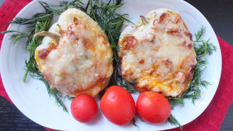 Фаршированные перцы с кускусом и мясом Фаршированные перцы с кускусом и мясом