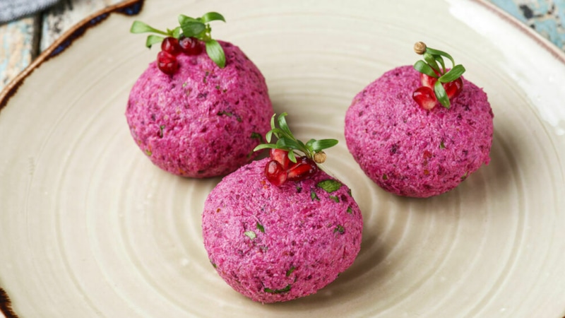 Пхали из свеклы: грузинская закуска с орехами Пхали из свеклы: грузинская закуска с орехами