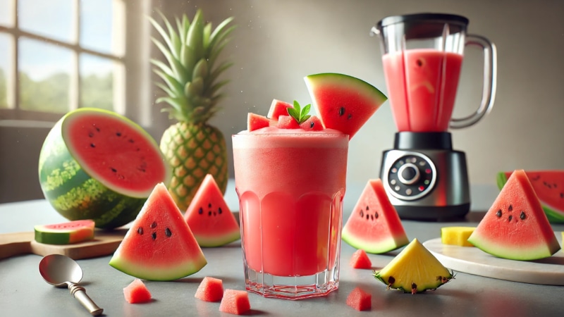 Освежающий коктейль из арбуза и ананаса: летний хит Освежающий коктейль из арбуза и ананаса: летний хит