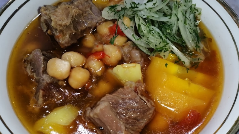 Шулюм с бараниной и овощами Шулюм с бараниной и овощами