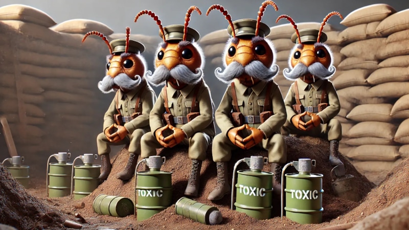 Термиты-защитники: взрыв в момент опасности