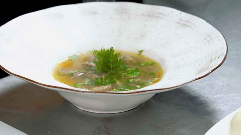 Ушник с пшеном и куриными субпродуктами