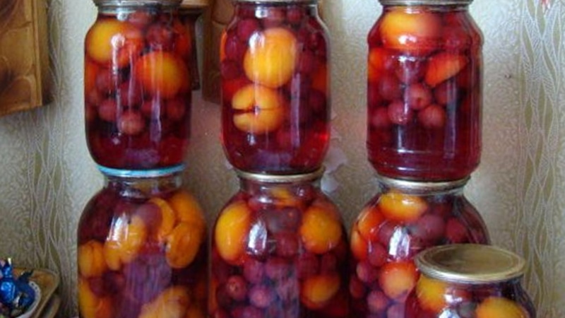 Компот из слив и абрикосов: яркий вкус Компот из слив и абрикосов: яркий вкус