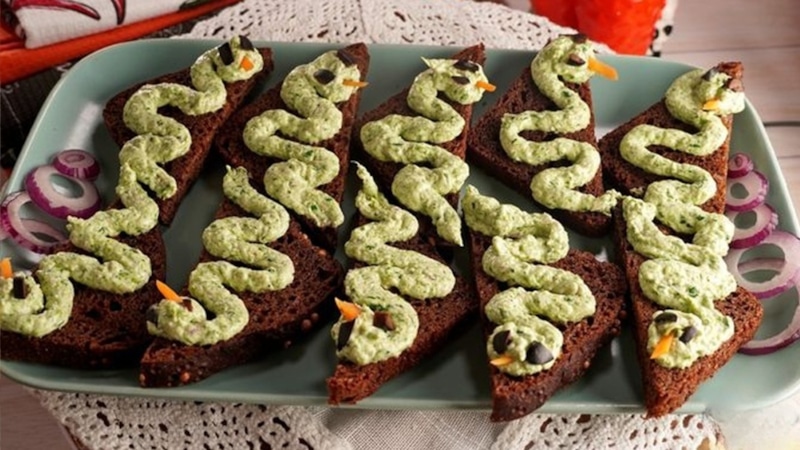 Закуска со змейкой: эффектно и вкусно