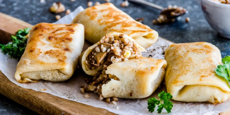 Гречка с грибами: начинка для блинов Гречка с грибами: начинка для блинов