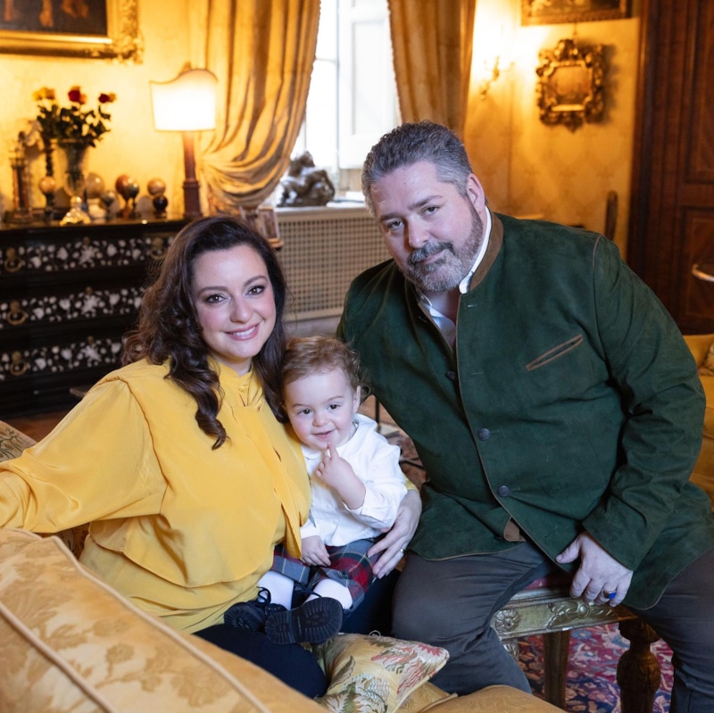 Георгий Романов с сыном