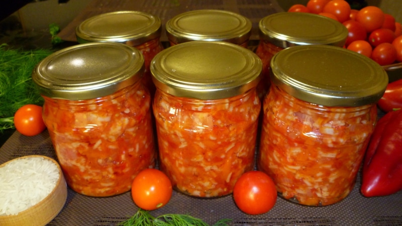 Рис с овощами: заготовка на зиму Рис с овощами: заготовка на зиму