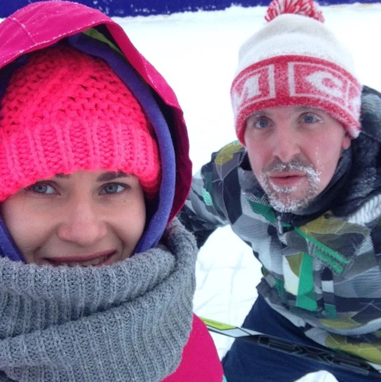 Алексей Базанов с женой