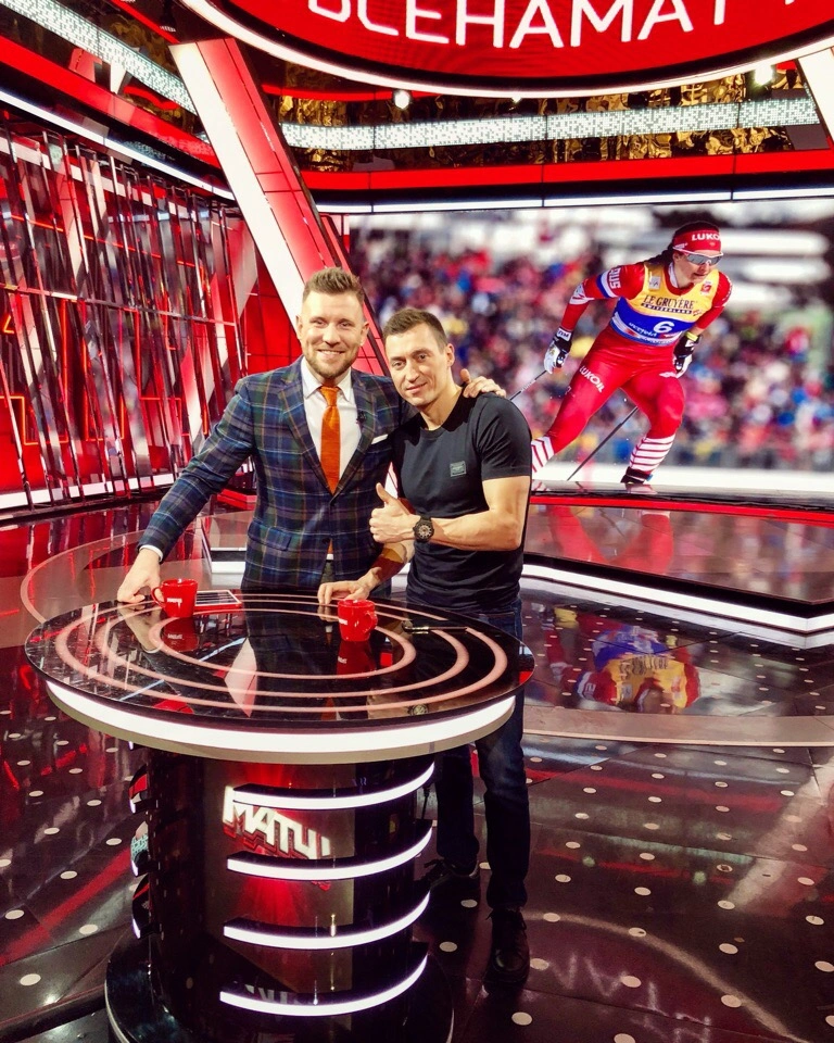 Дмитрий Шнякин в студии «Матч ТВ»