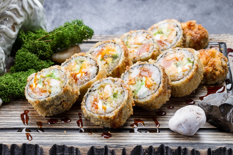 Здоровые роллы: белок и овощи