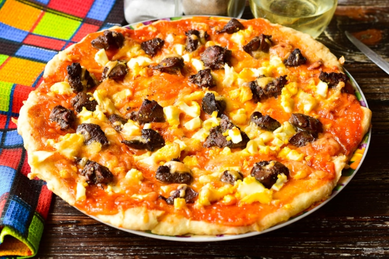 Пицца с печенью: необычный вкус