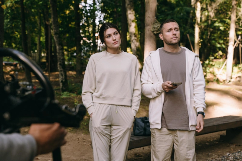 Каролина Койцан и Влад Соколовский в сериале «Постучись в мою дверь в Москве»