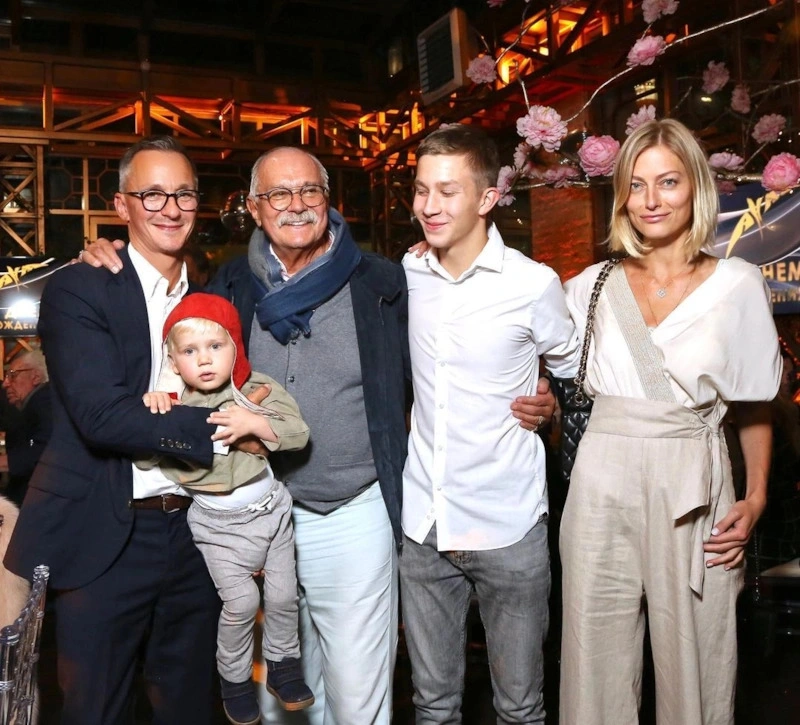 Никита Михалков и Степан Михалков