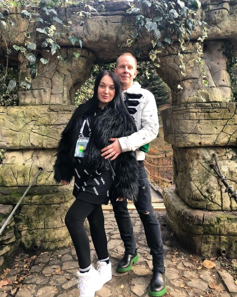 Максим Киселев с женой