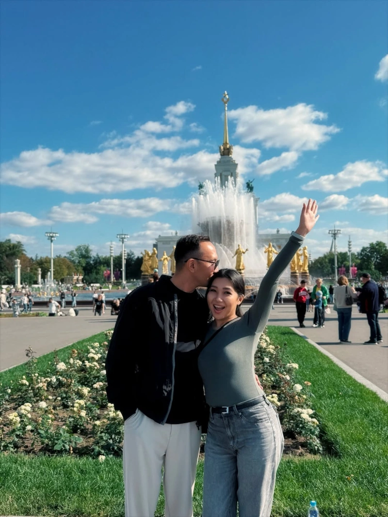 Азат Раимбердиев и его невеста Амина