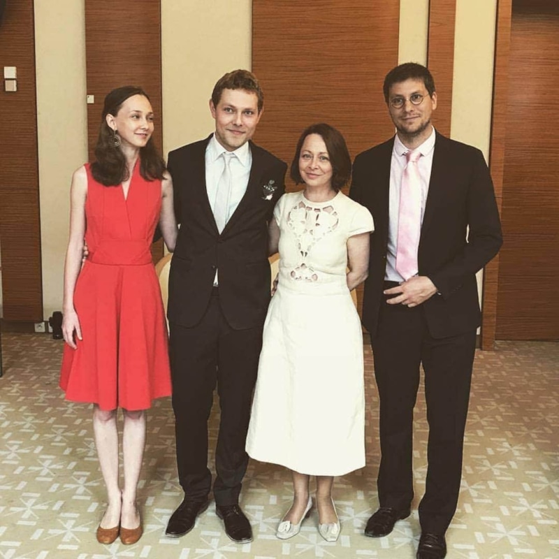 Людмила Берлинская с мужем и детьми