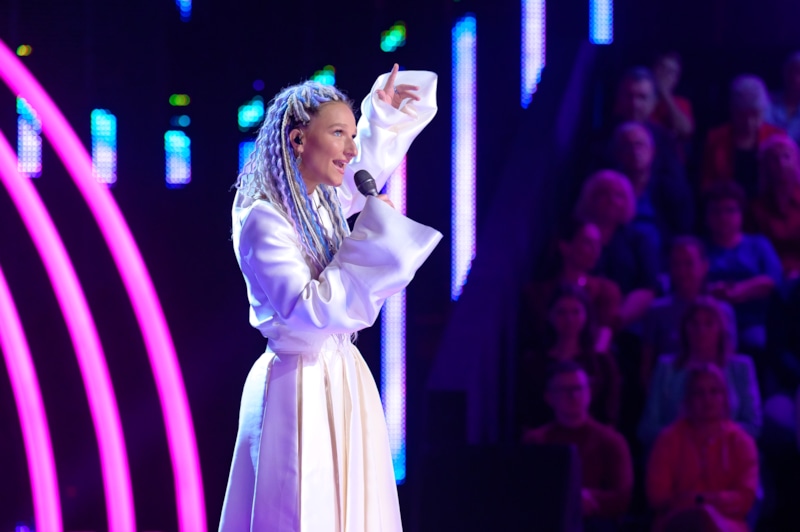 Дарья Воевода в шоу «Ну-ка, все вместе!» / Фото телеканала «Россия»