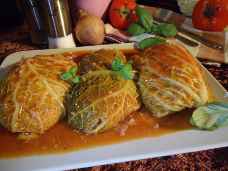 Голубцы из пекинской капусты: грибная нежность