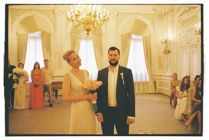 Александра Франк с мужем