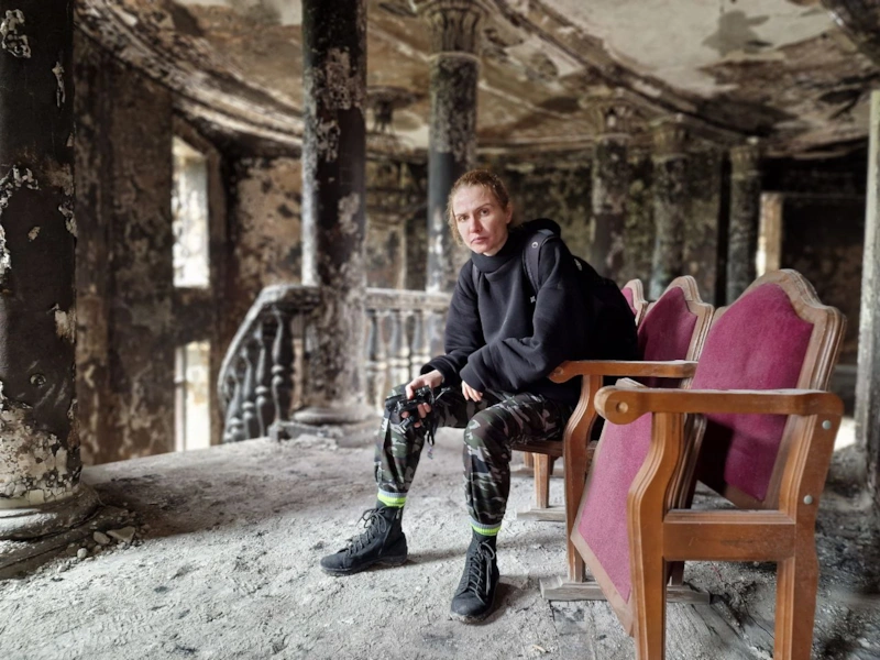 Александра Франк на Донбассе