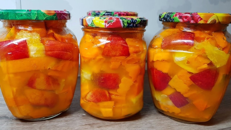 Манговая заготовка: тыква с цитрусами Манговая заготовка: тыква с цитрусами