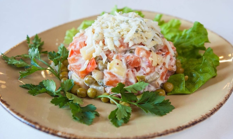 Салат «Зима в горах»: праздник на тарелке