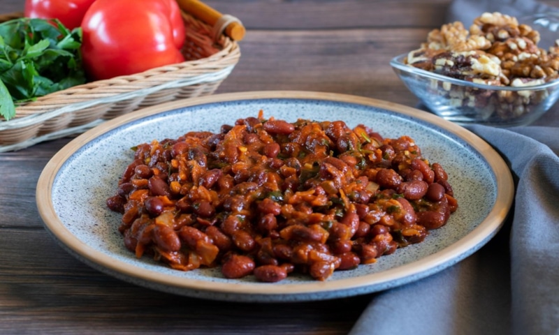 Лобио на зиму: фасоль и томаты Лобио на зиму: фасоль и томаты