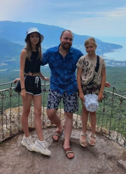 Алексей Утин с детьми